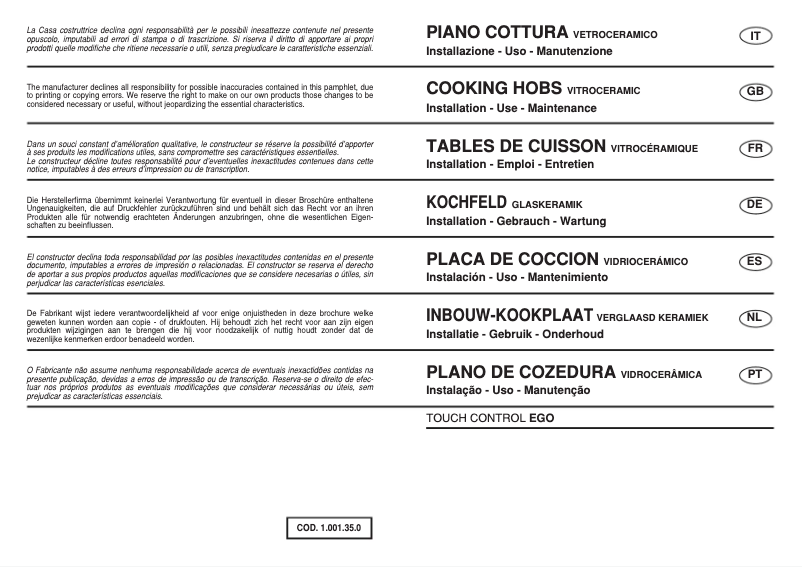 Page 1 de la notice Manuel utilisateur M-System MKK-770