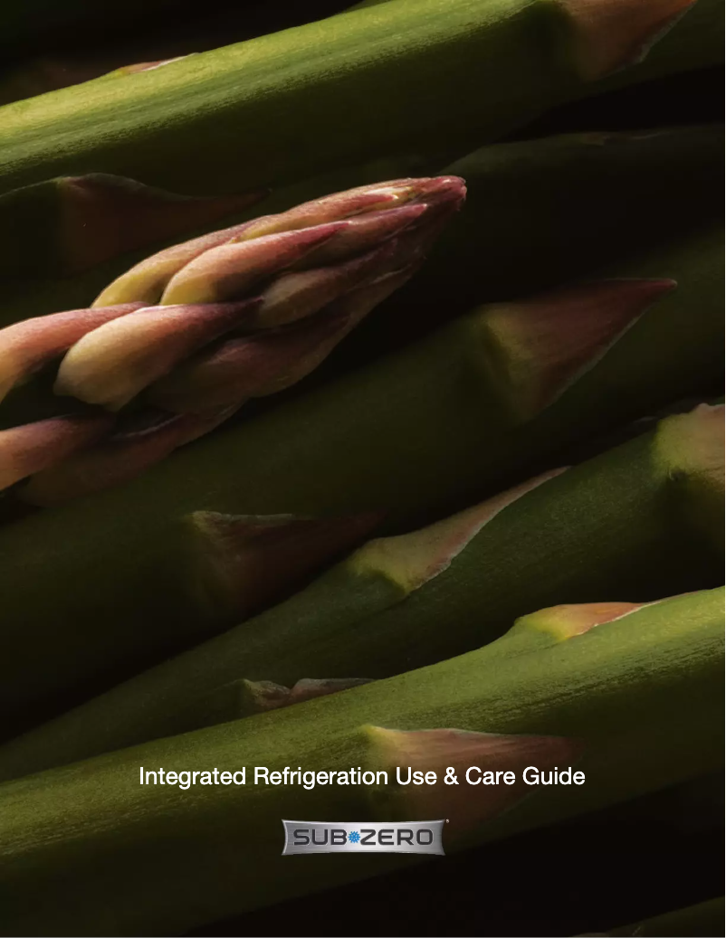 Page 1 de la notice Manuel d'utilisation et d'entretien Sub-Zero IT-30CIID-LH