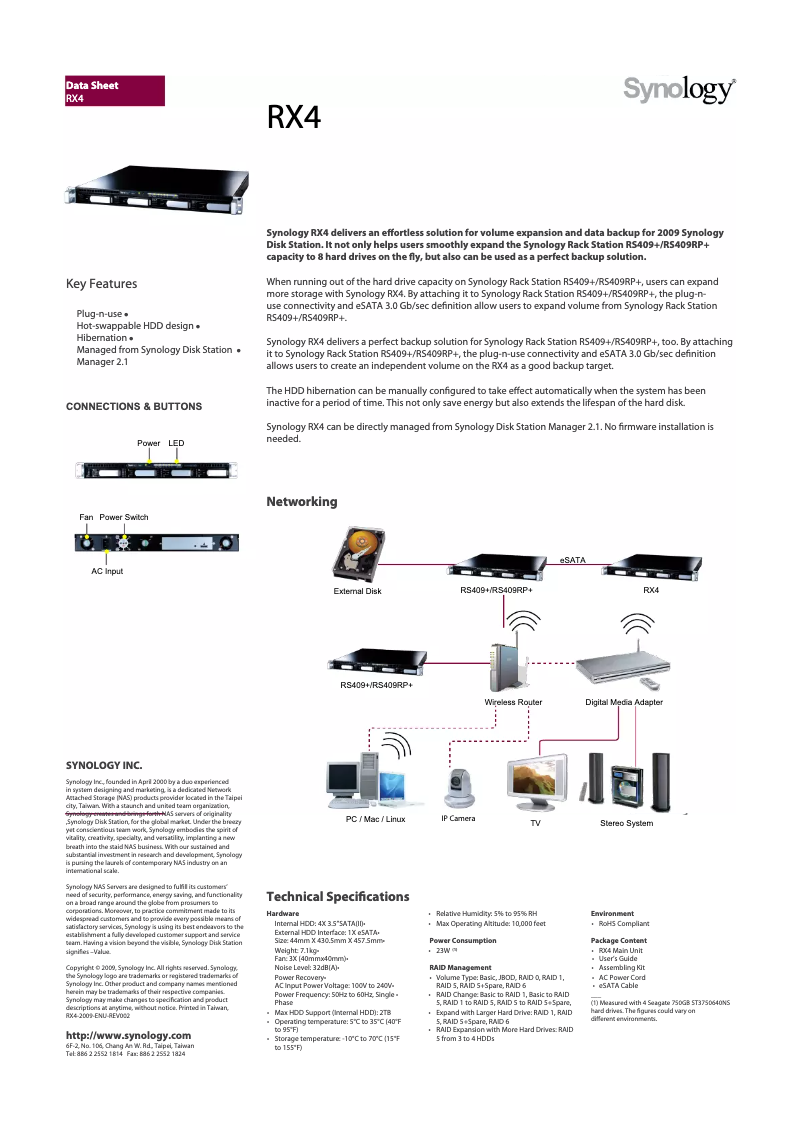 Image de la première page du manuel de l'appareil RX4