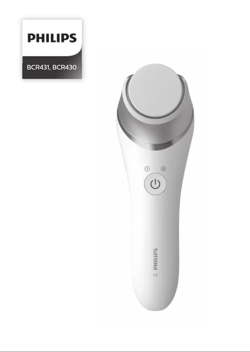 Page 1 de la notice Manuel utilisateur Philips Pedi Advanced BCR430