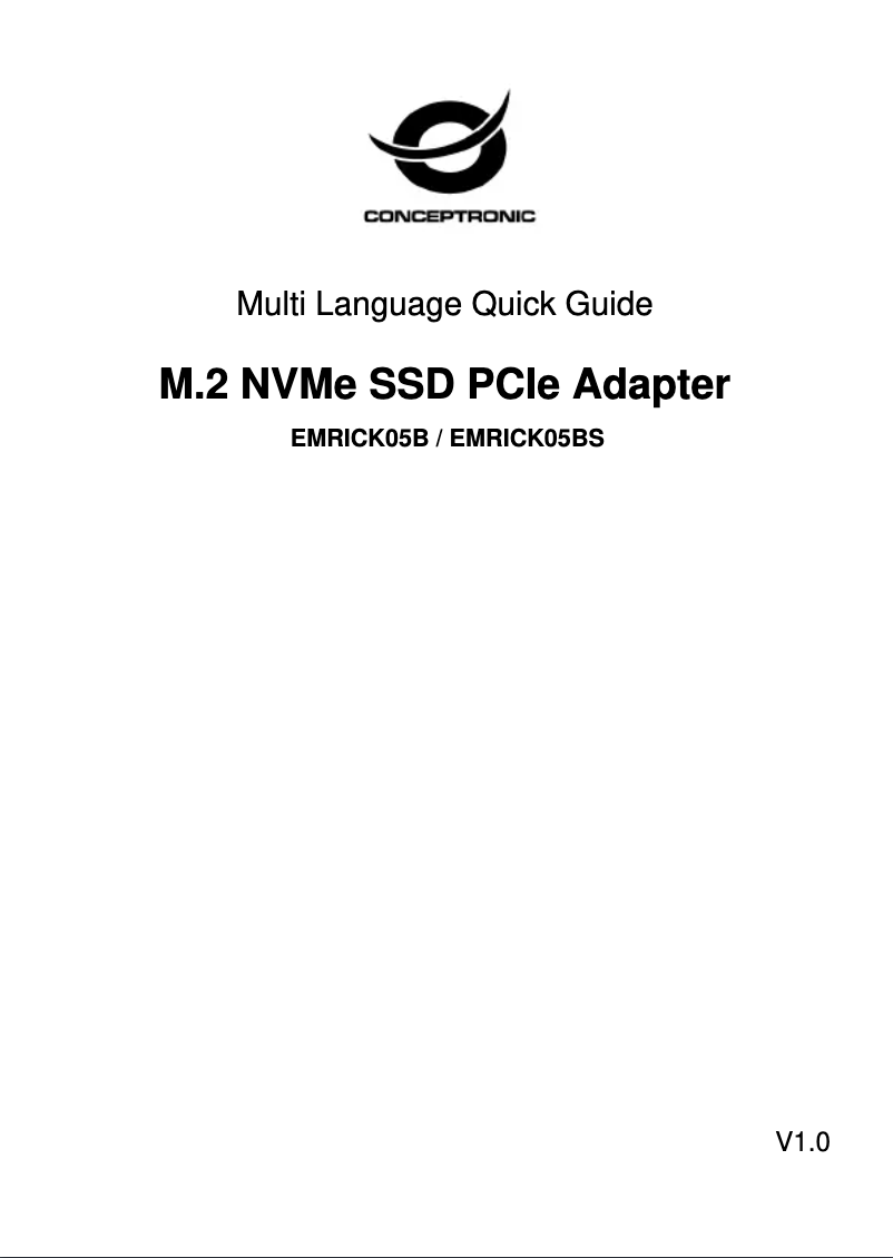 Image de la première page du manuel de l'appareil EMRICK05B