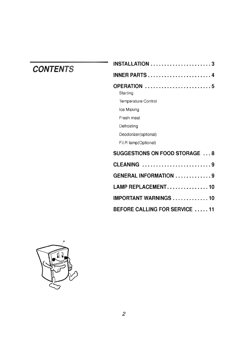 Page 1 de la notice Manuel utilisateur LG GR-602S