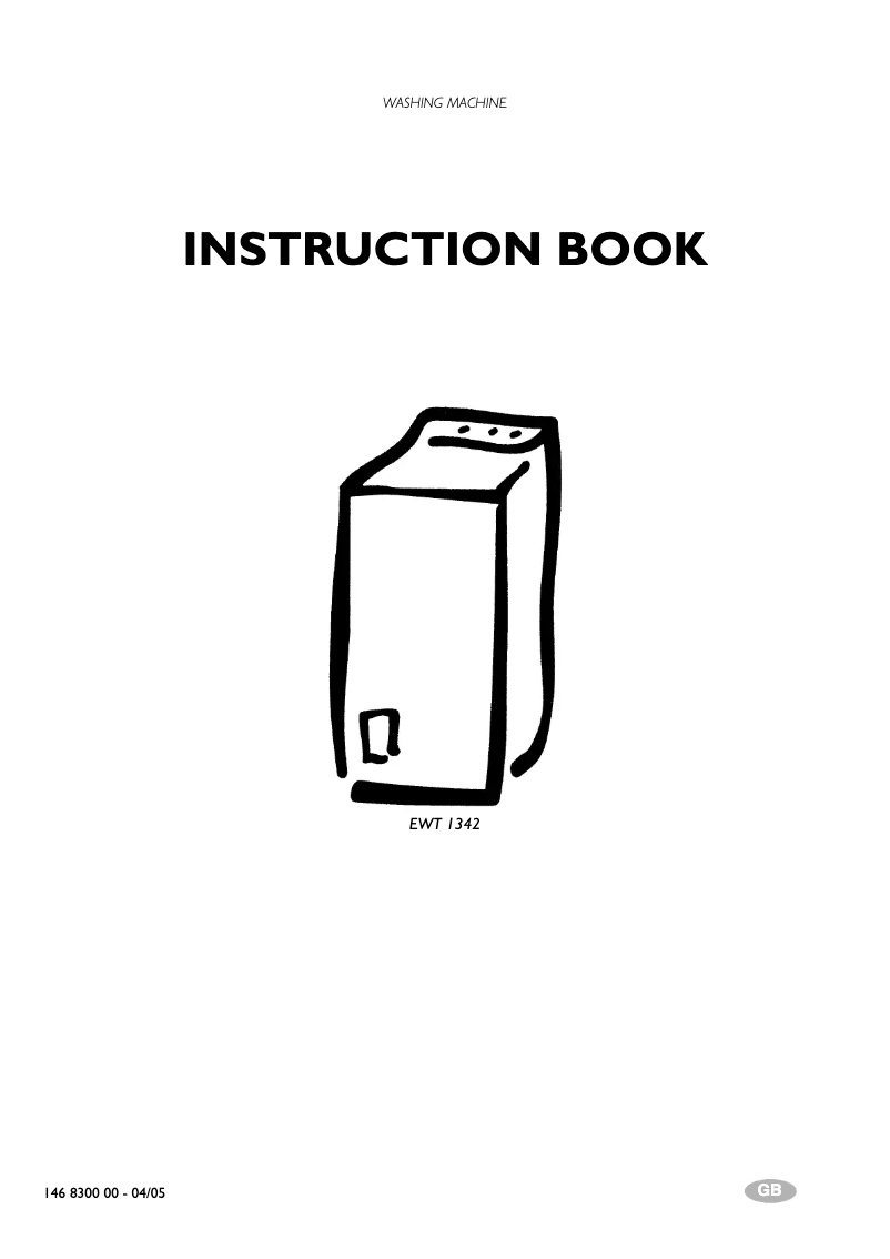 Page 1 de la notice Manuel utilisateur Electrolux EWT 1342