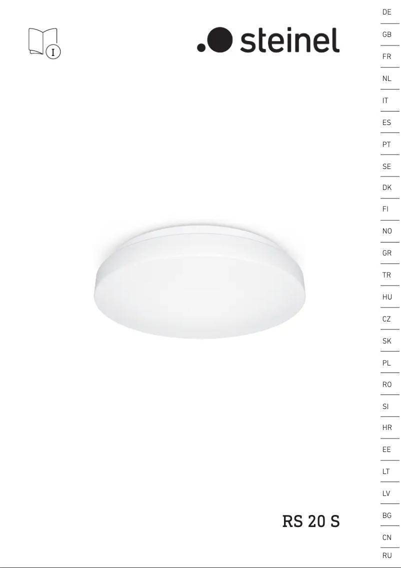 Image de la première page du manuel de l'appareil RS 20 S