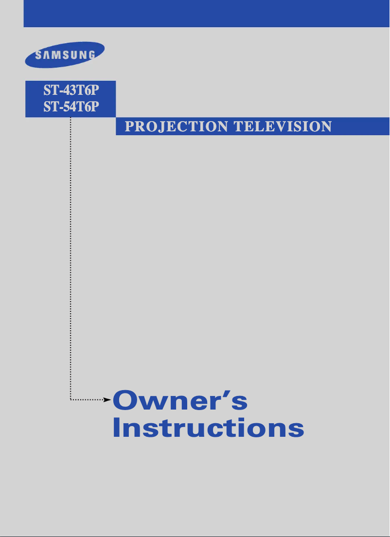 Page 1 de la notice Manuel utilisateur Samsung ST-54T6P