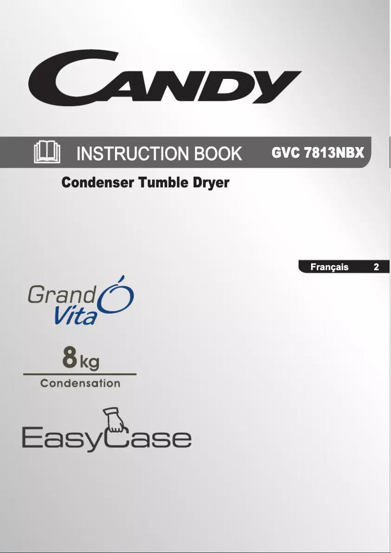 Page n°1 - Manuel utilisateur Candy GVC 7813NBX-47