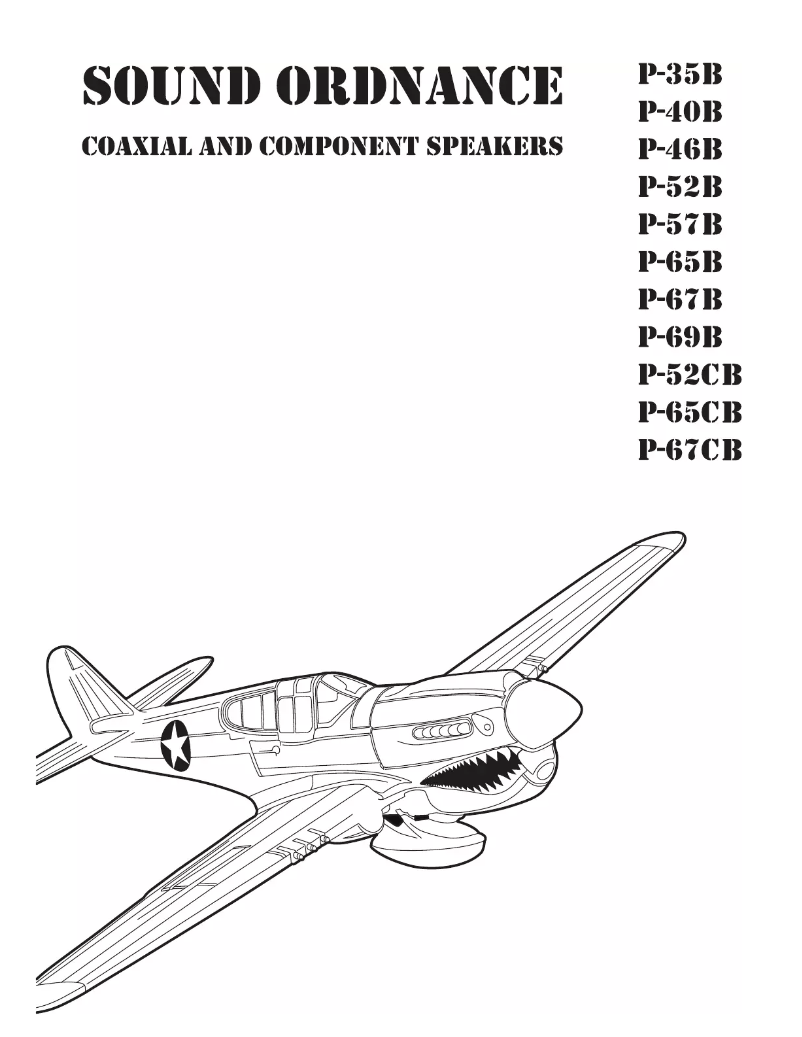 Page 1 de la notice Manuel utilisateur Sound Ordnance P-57B