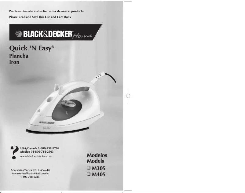 Page 1 de la notice Manuel utilisateur Black & Decker M405