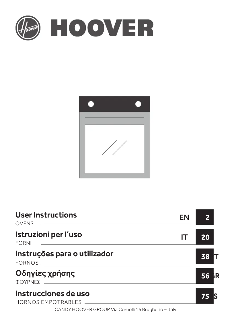 Page n°1 - Mode d'emploi Hoover H-OVEN 500 HOC5S347INWIFI
