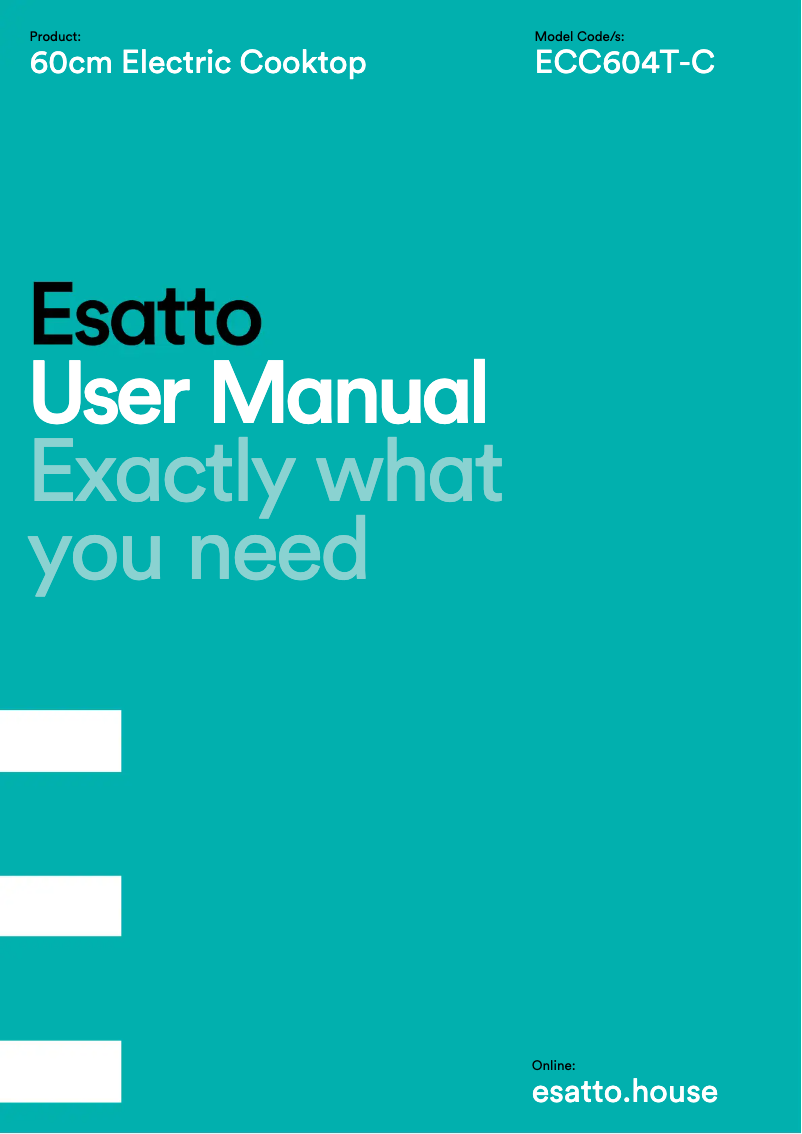 Page n°1 - Manuel utilisateur Esatto EOC6.1