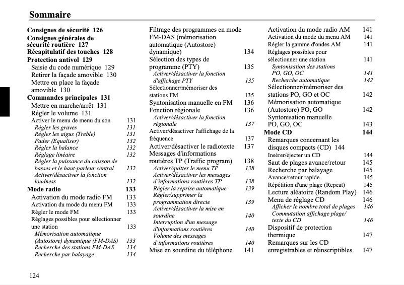 Page 1 de la notice Manuel utilisateur Becker Grand Prix 7990