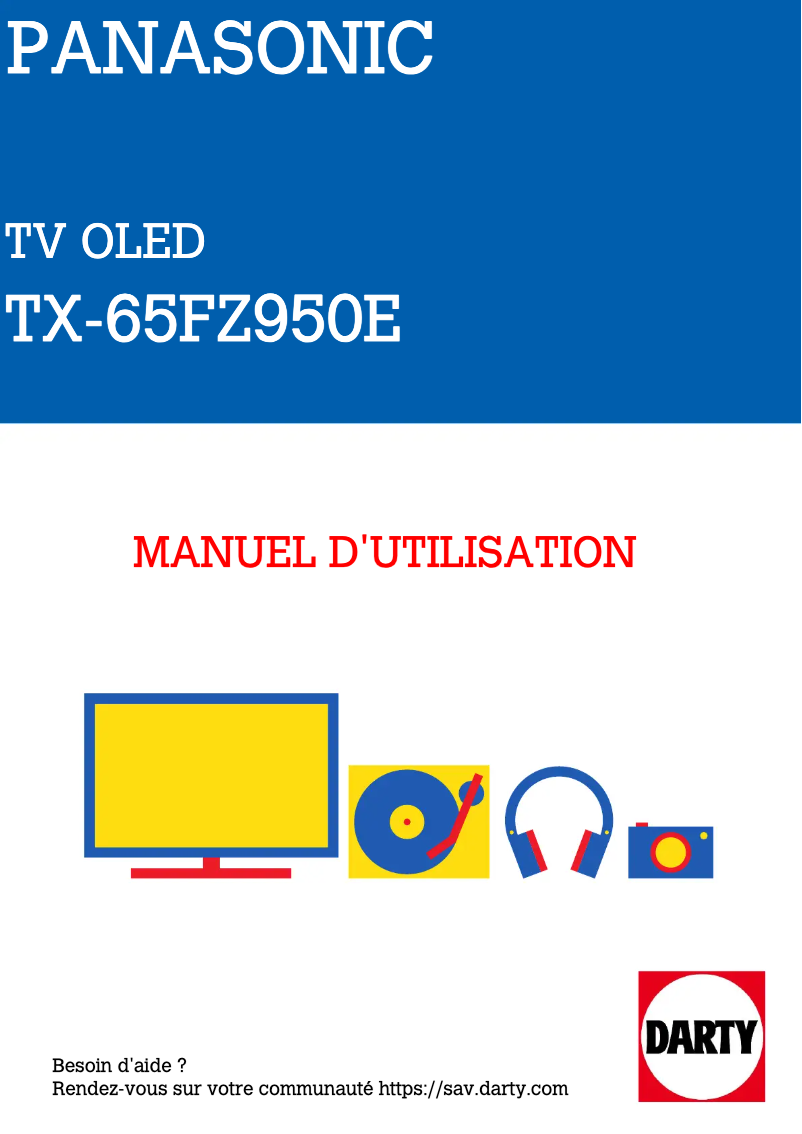 Image de la première page du manuel de l'appareil TX-65FZ950E