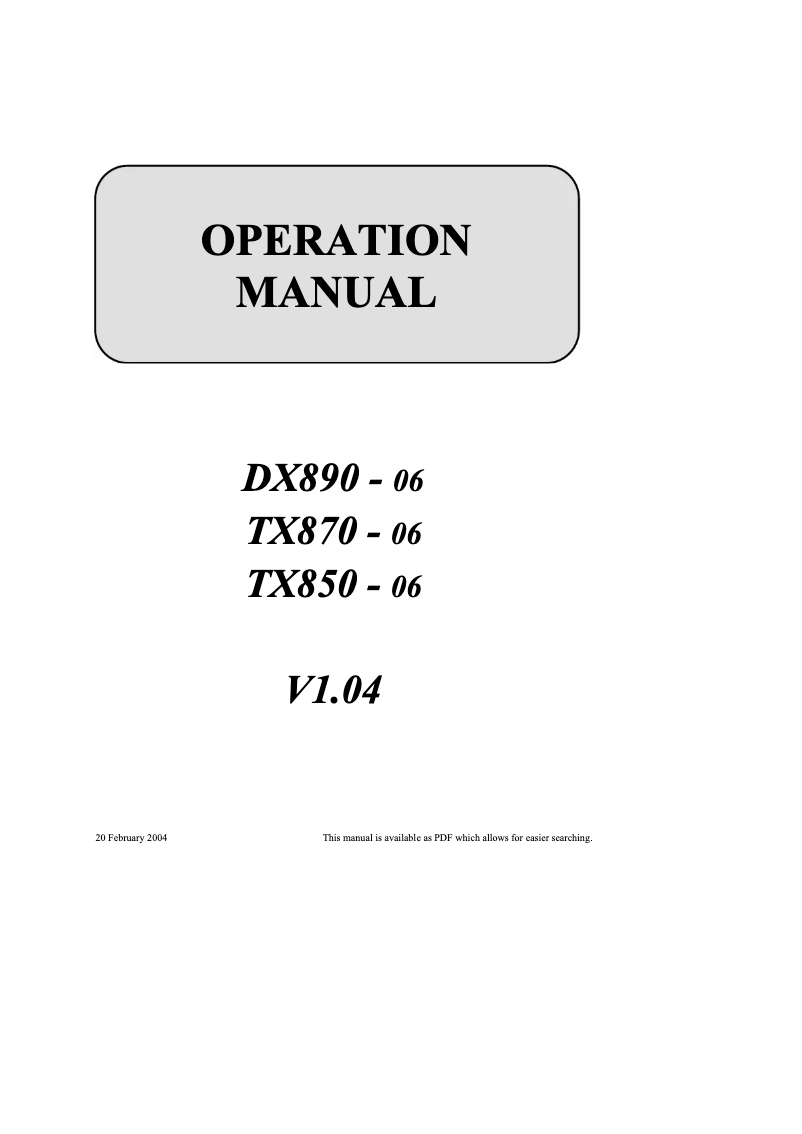 Página 1 del manual Manual de usuario Uniwell TX850-06