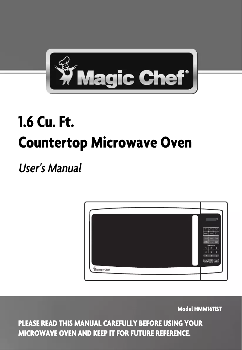Page 1 de la notice Manuel utilisateur Magic Chef HMM1611W