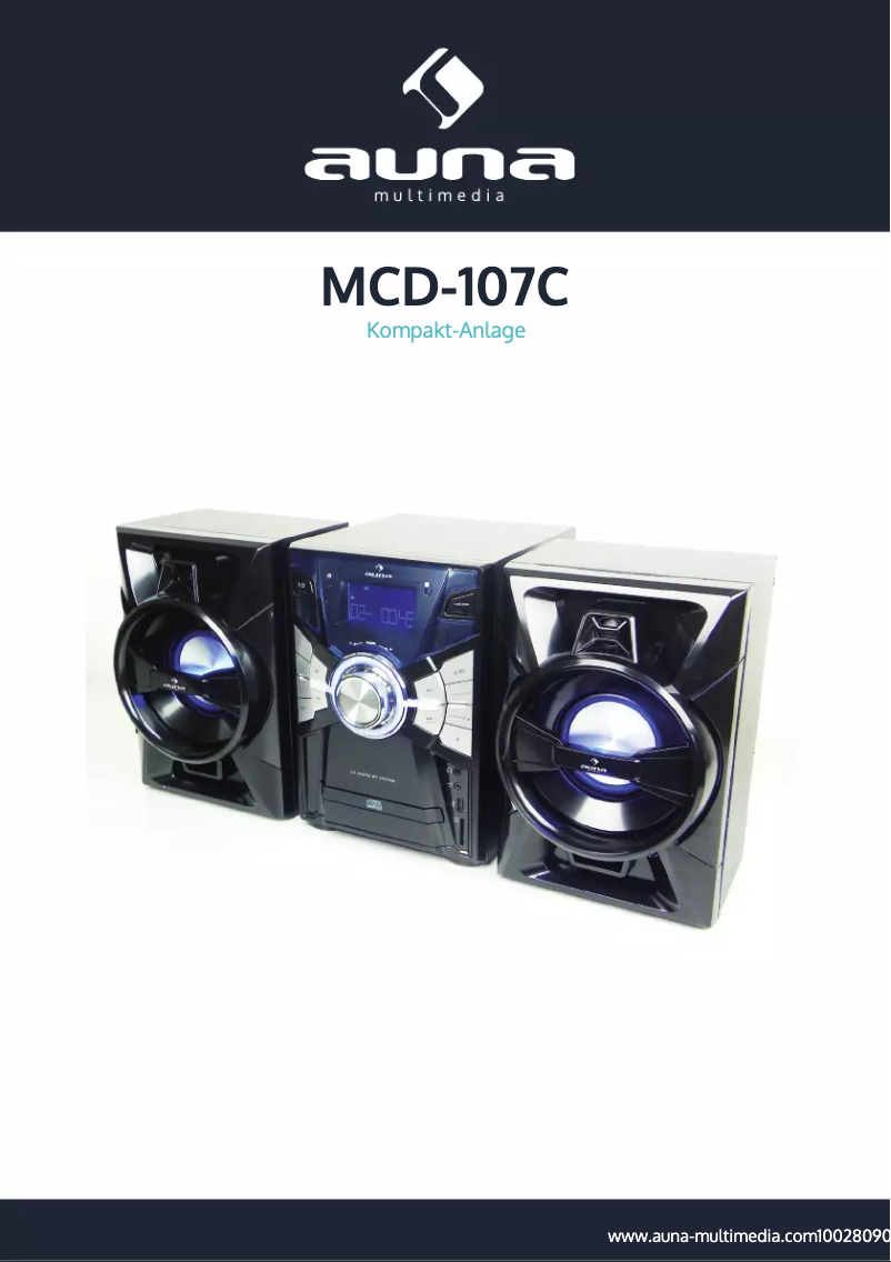 Image de la première page du manuel de l'appareil MCD-107C 10028090