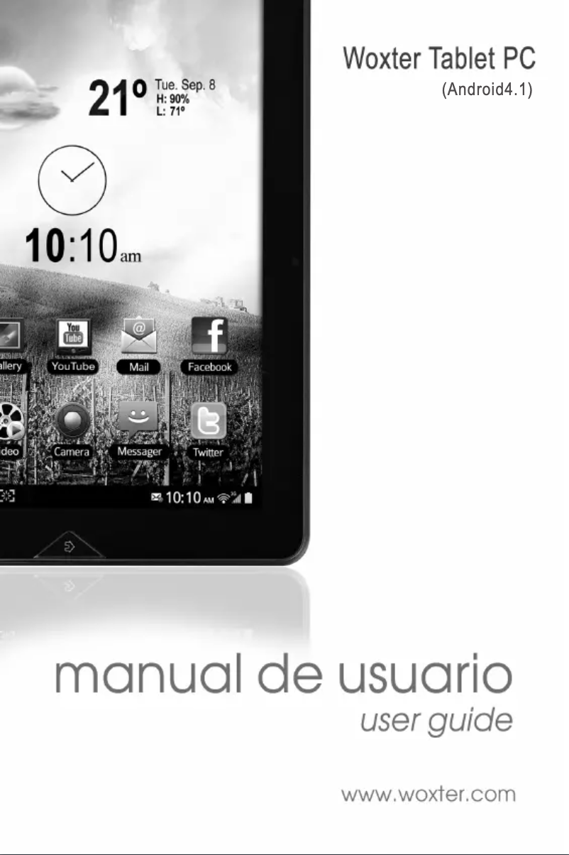 Page n°1 - Manuel utilisateur Woxter Nimbus 97 Q