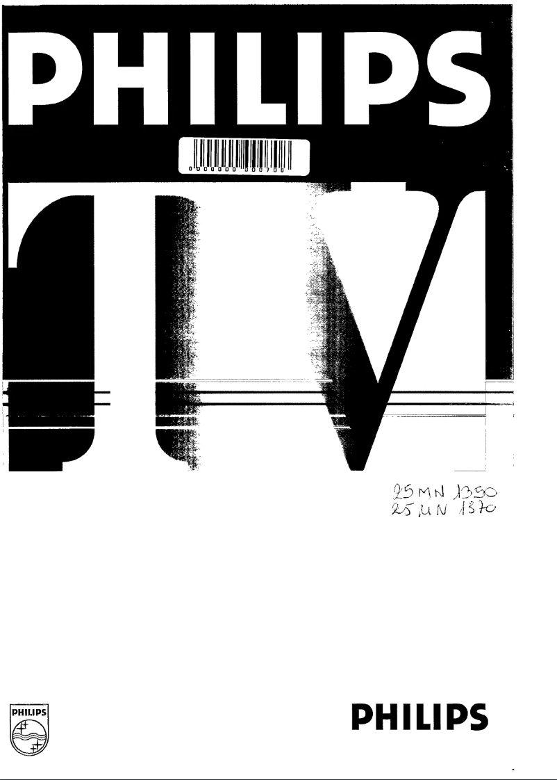 Page 1 de la notice Manuel utilisateur Philips 25MN1370