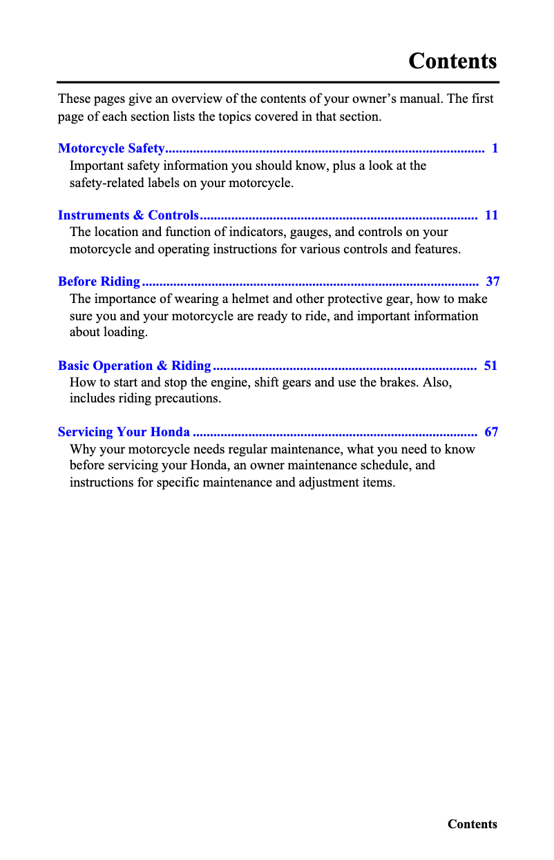 Page 1 of the manual User Manual Honda Pan European ST1300 (2015)