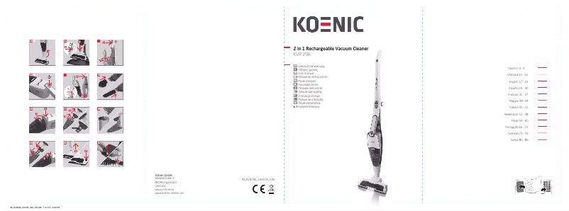 Imagen de la primera página del manual del dispositivo KVR 296