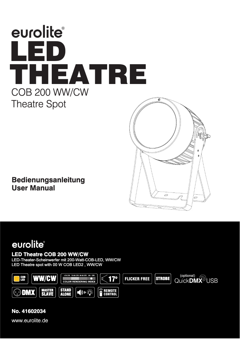 Página 1 del manual Manual de usuario Eurolite LED Theatre