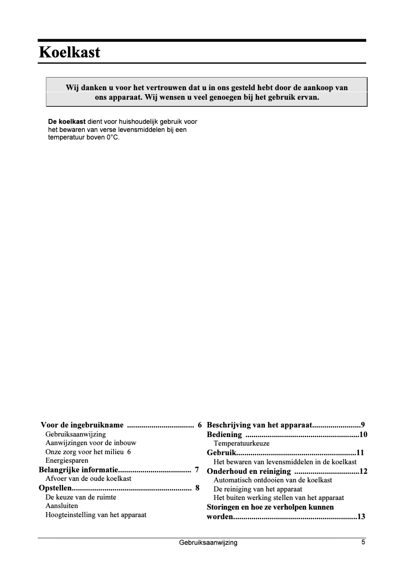 Page 1 de la notice Manuel utilisateur Etna EEO145A