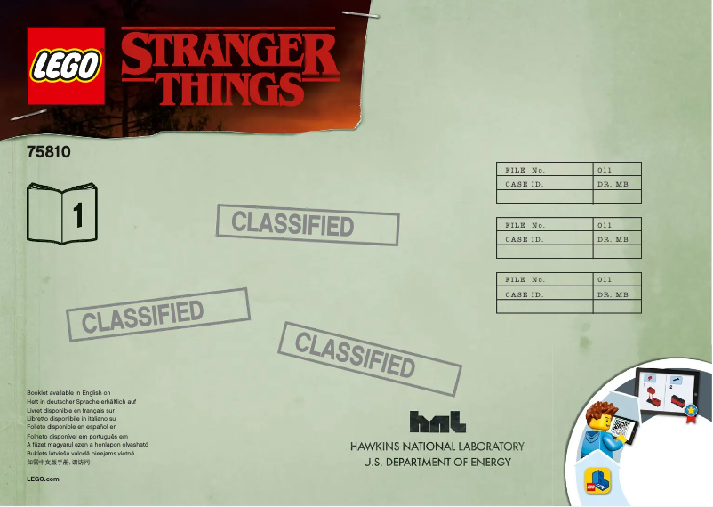 Image de la première page du manuel de l'appareil Stranger Things 75810