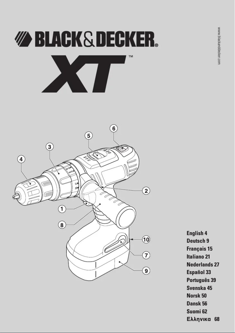 Page n°1 - Manuel utilisateur Black & Decker XTC24BK