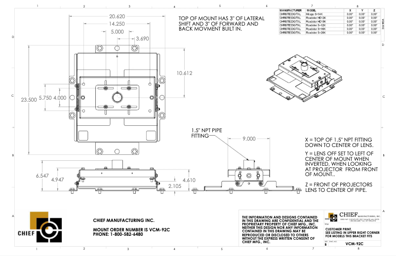 Image de la première page du manuel de l'appareil VCM92C