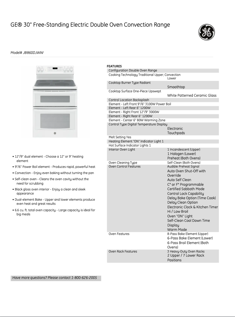 Image de la première page du manuel de l'appareil JB860EJES