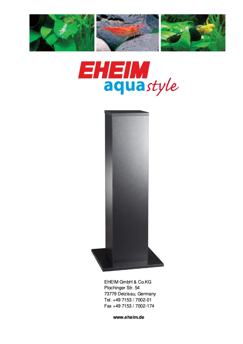 Page 1 de la notice Manuel utilisateur Eheim aquastyle 16