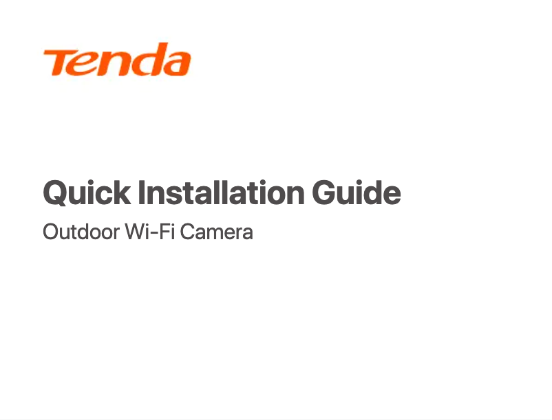 Page n°1 - Manuel utilisateur Tenda CT3