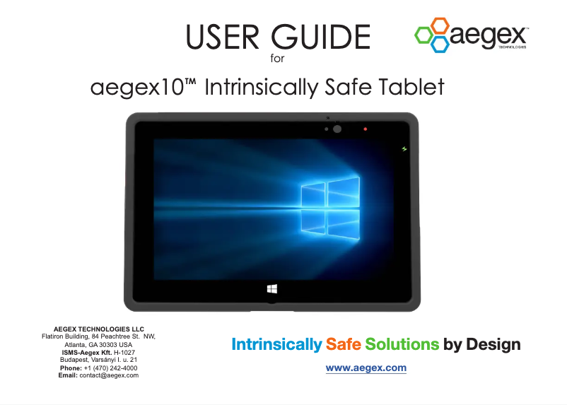 Page n°1 - Manuel utilisateur Aegex 10