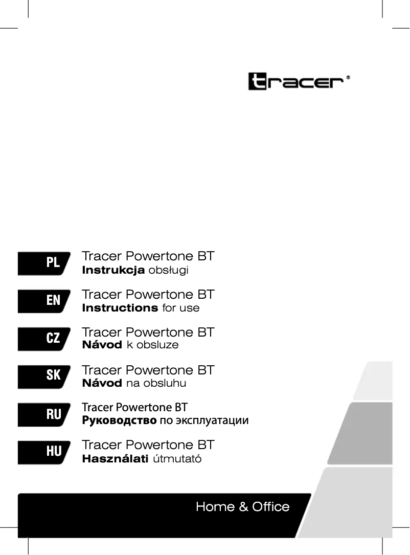 Page n°1 - Manuel utilisateur Tracer Powertone BT