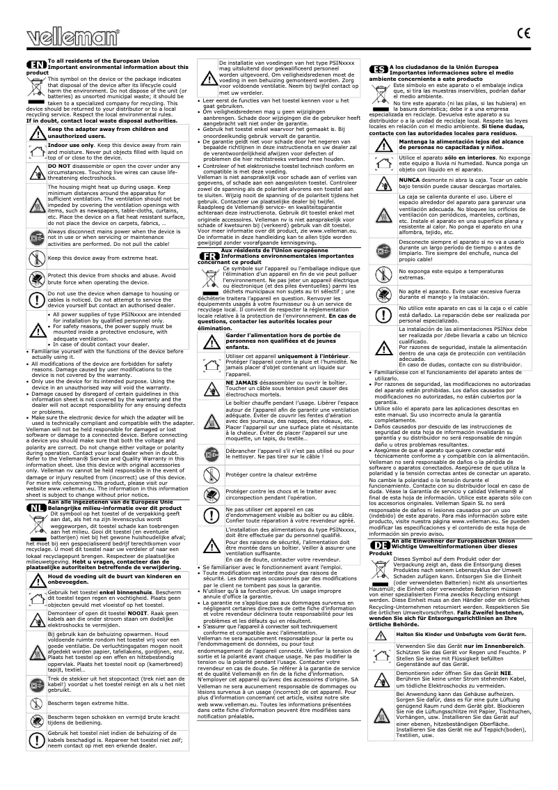 Page n°1 - Manuel utilisateur Mean Well LPV-60-24
