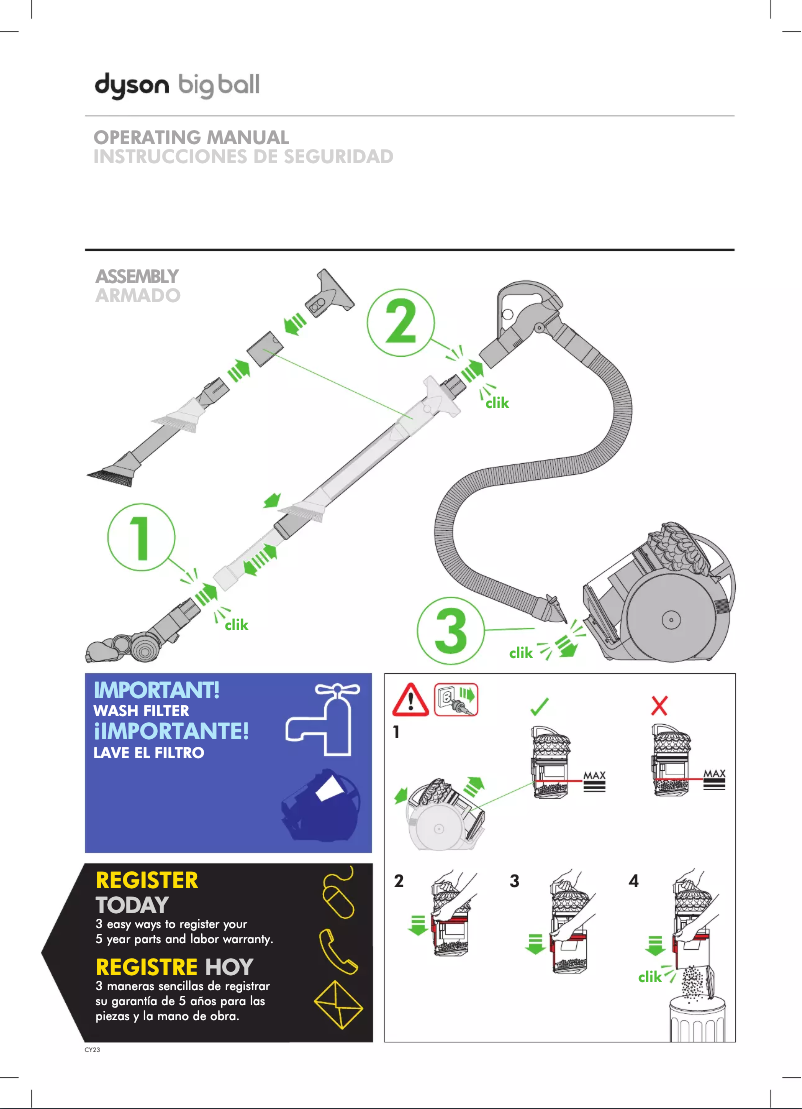 Image de la première page du manuel de l'appareil Ball Multi Floor+