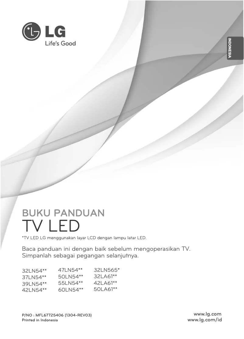 Page 1 de la notice Manuel utilisateur LG 32LN541B