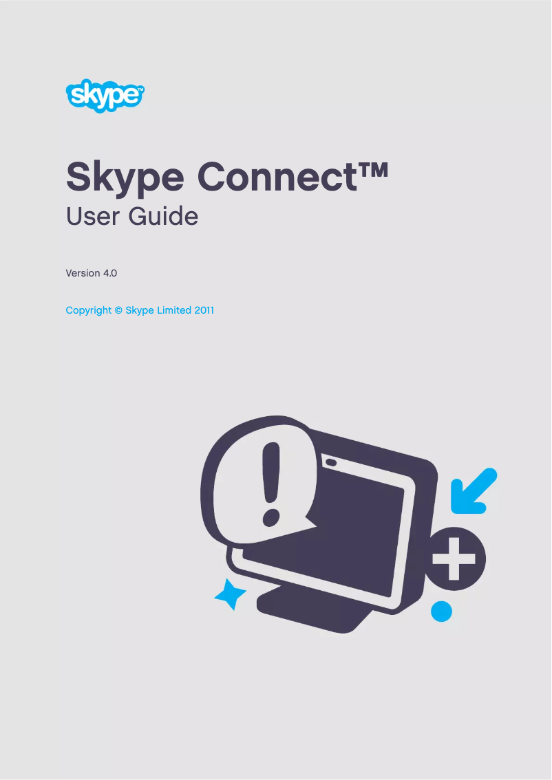 Page n°1 - Manuel utilisateur Skype Connect 4.0