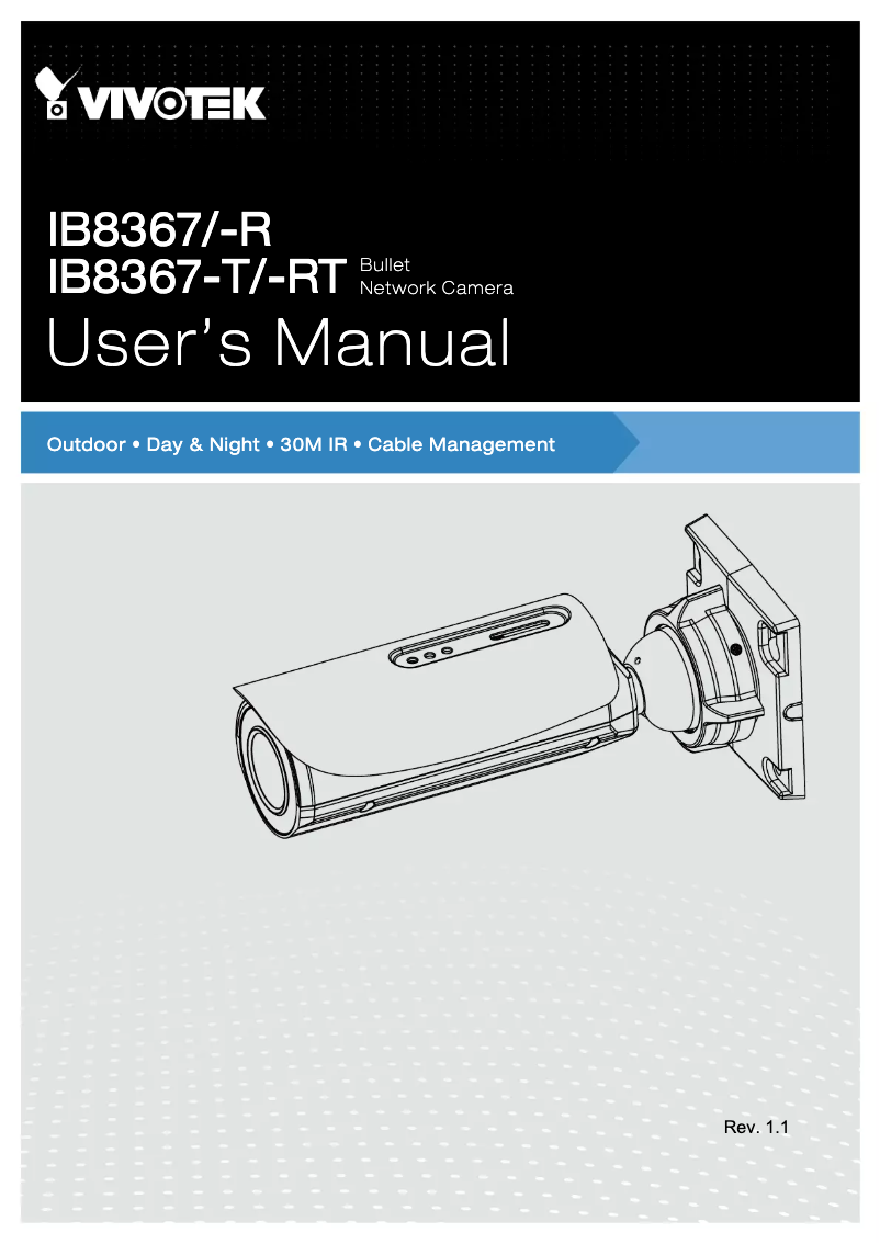 Image de la première page du manuel de l'appareil IB8367-RT