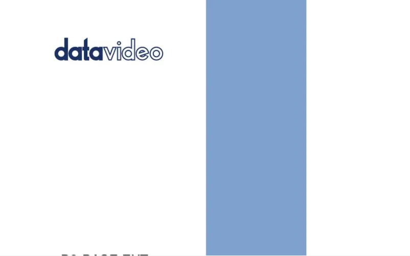 Page n°1 - Manuel utilisateur DataVideo D2-BASE-EXT