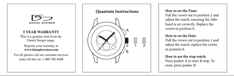 Image de la première page du manuel de l'appareil Quantum