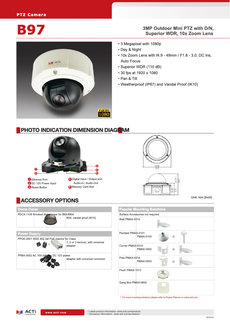 Image de la première page du manuel de l'appareil B97