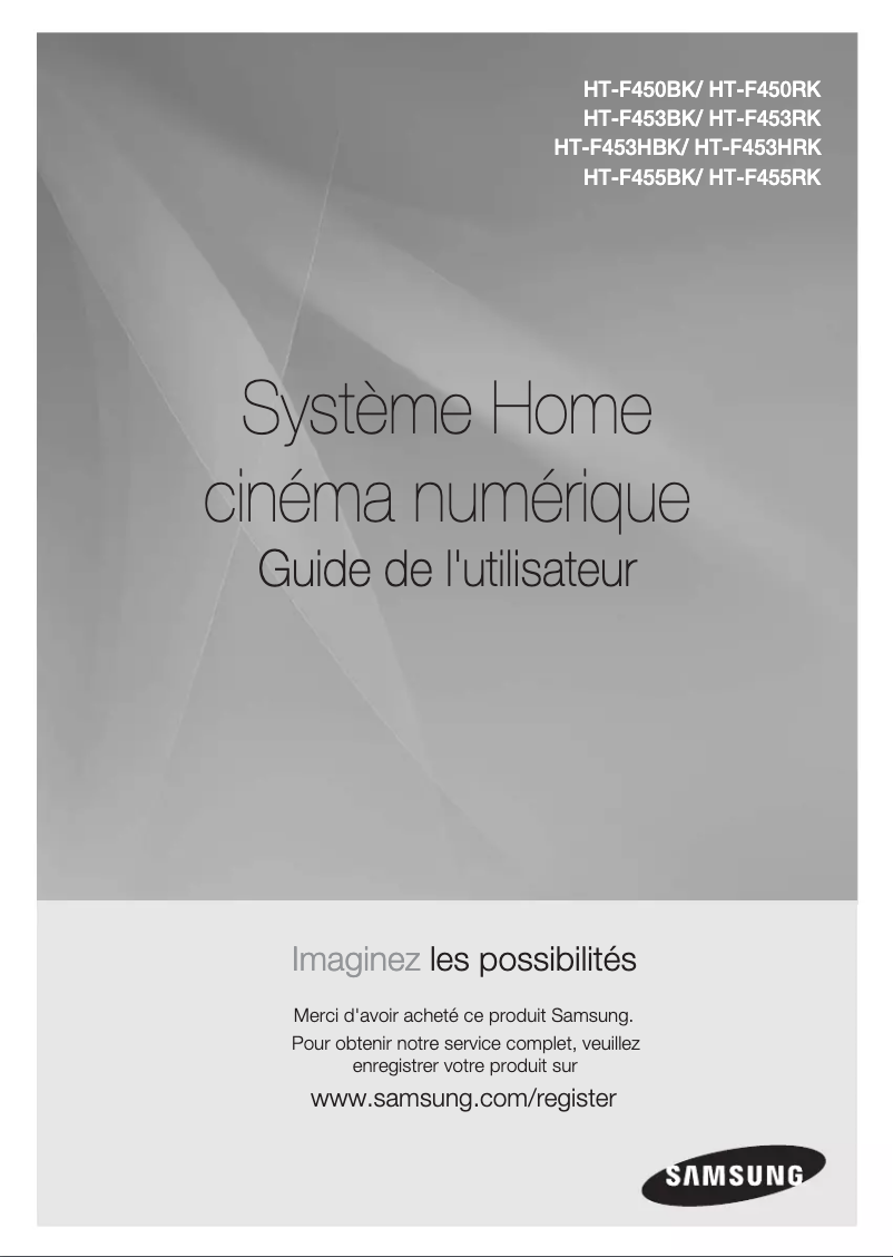Image de la première page du manuel de l'appareil HT-F445K