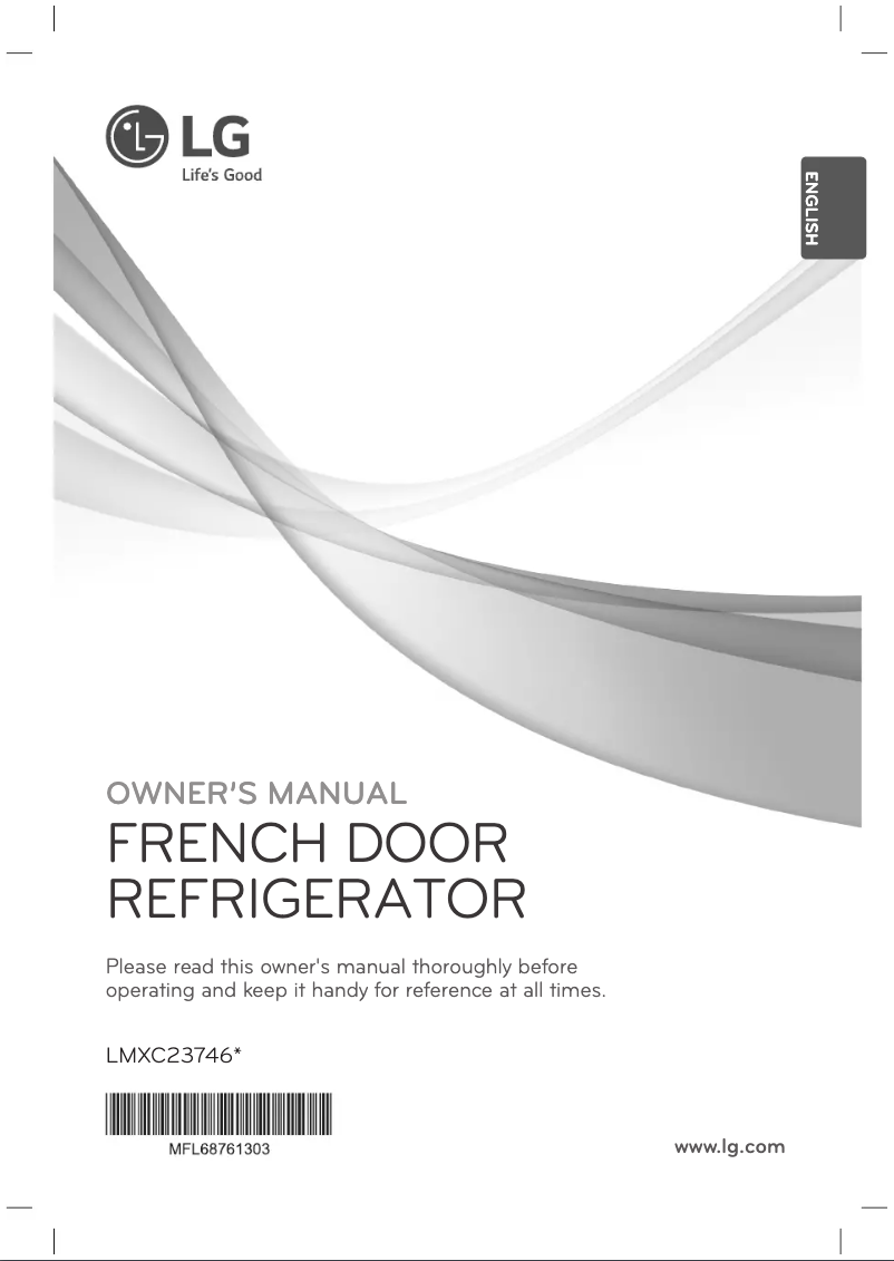 Page 1 de la notice Manuel utilisateur LG LMXC23746