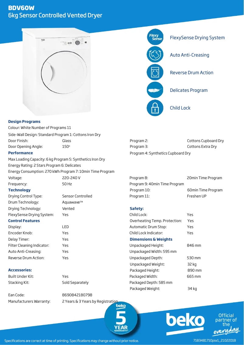 Image de la première page du manuel de l'appareil BDV60W