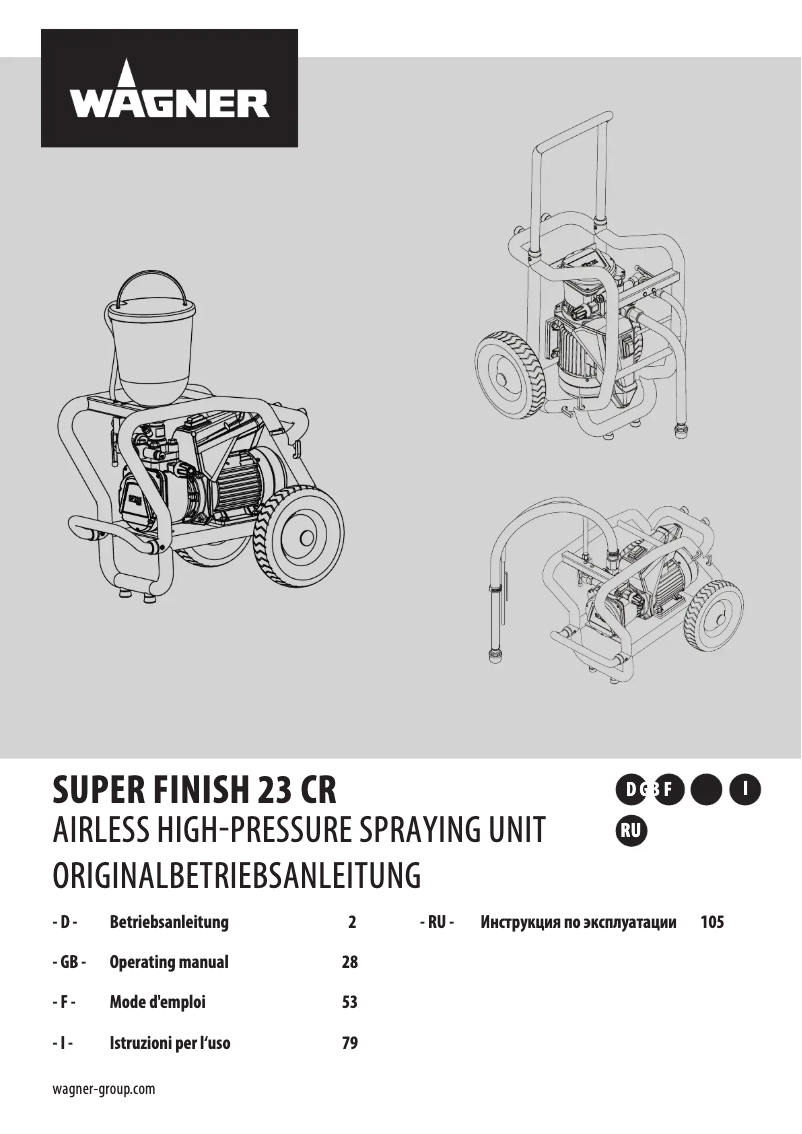Page n°1 - Manuel utilisateur Wagner Super Finish 23 CR