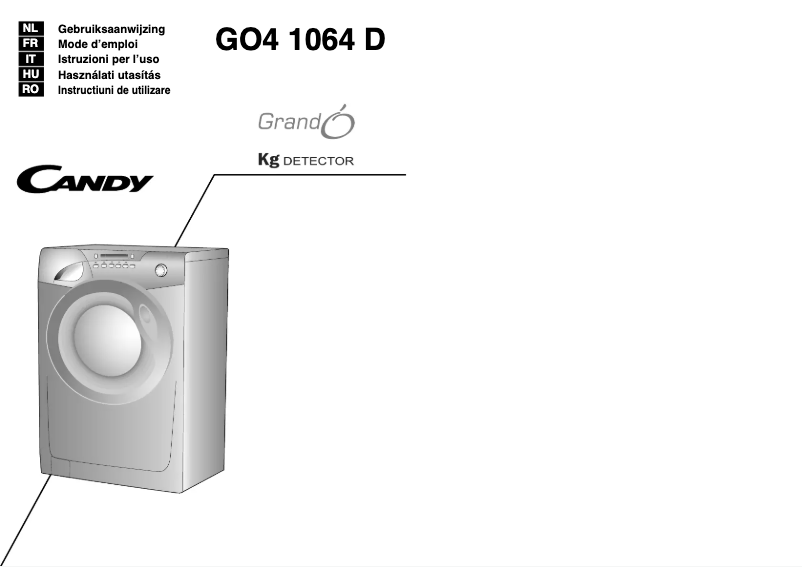 Image de la première page du manuel de l'appareil GO4 1064D/L-S
