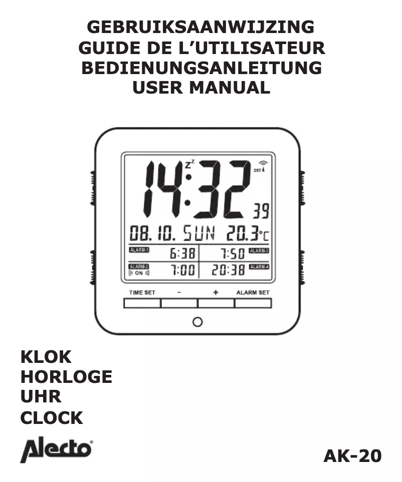 Image de la première page du manuel de l'appareil AK-20