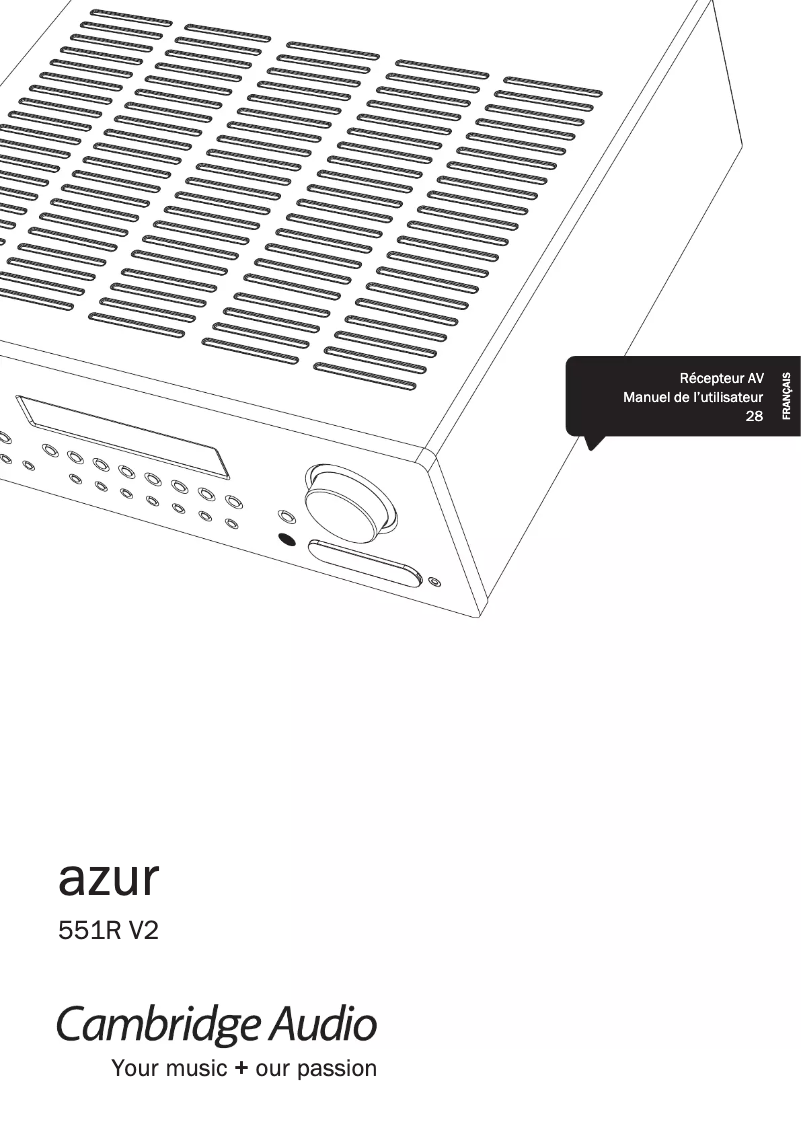 Página 1 del manual Manual de usuario Cambridge Azur 551R V2