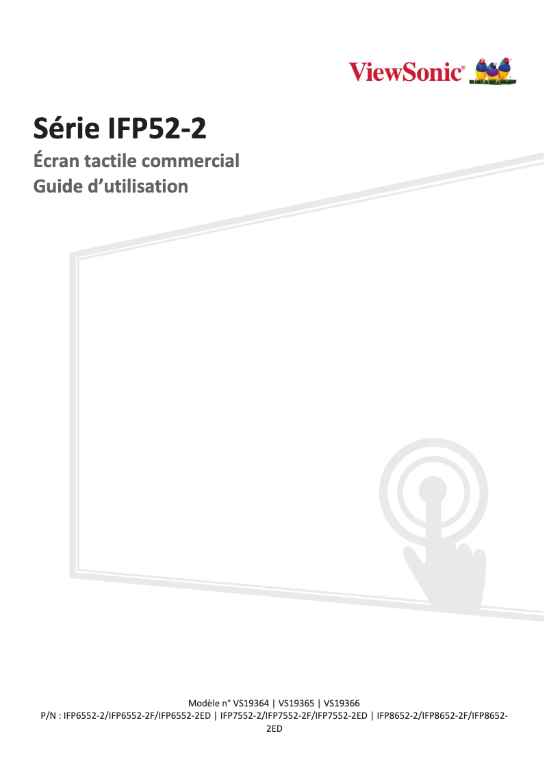 Page n°1 - Manuel utilisateur Viewsonic ViewBoard IFP6552-2F