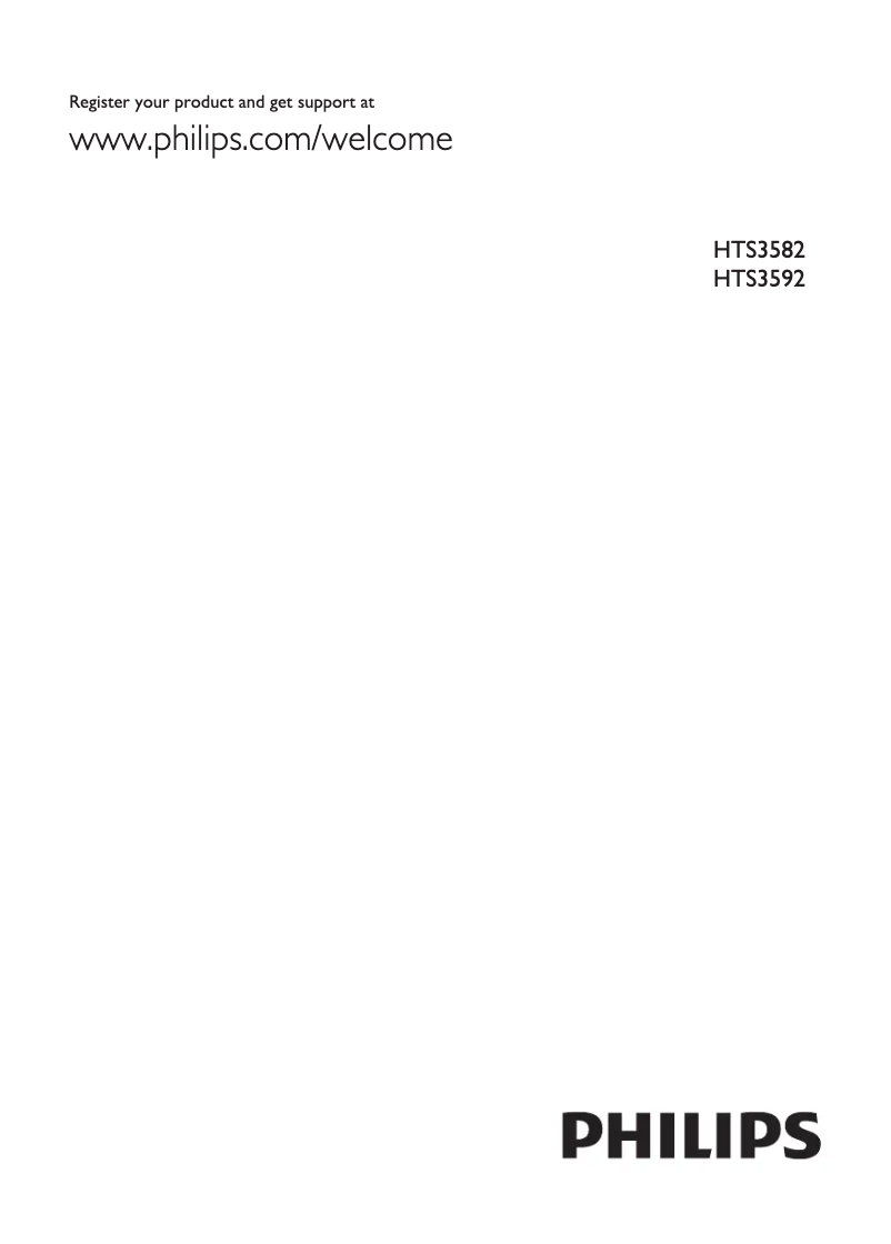 Page 1 de la notice Manuel utilisateur Philips HTS3582